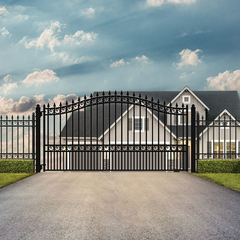 A real driveway gate — traded through the Procurement marketplace