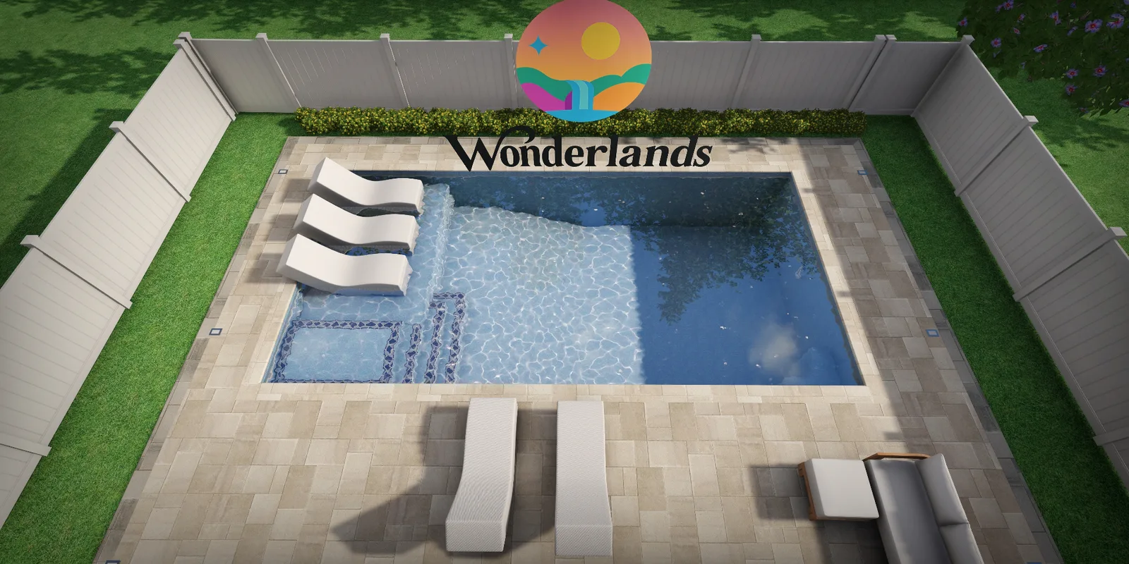 A real finished backyard project from a site built with the Website Builder
