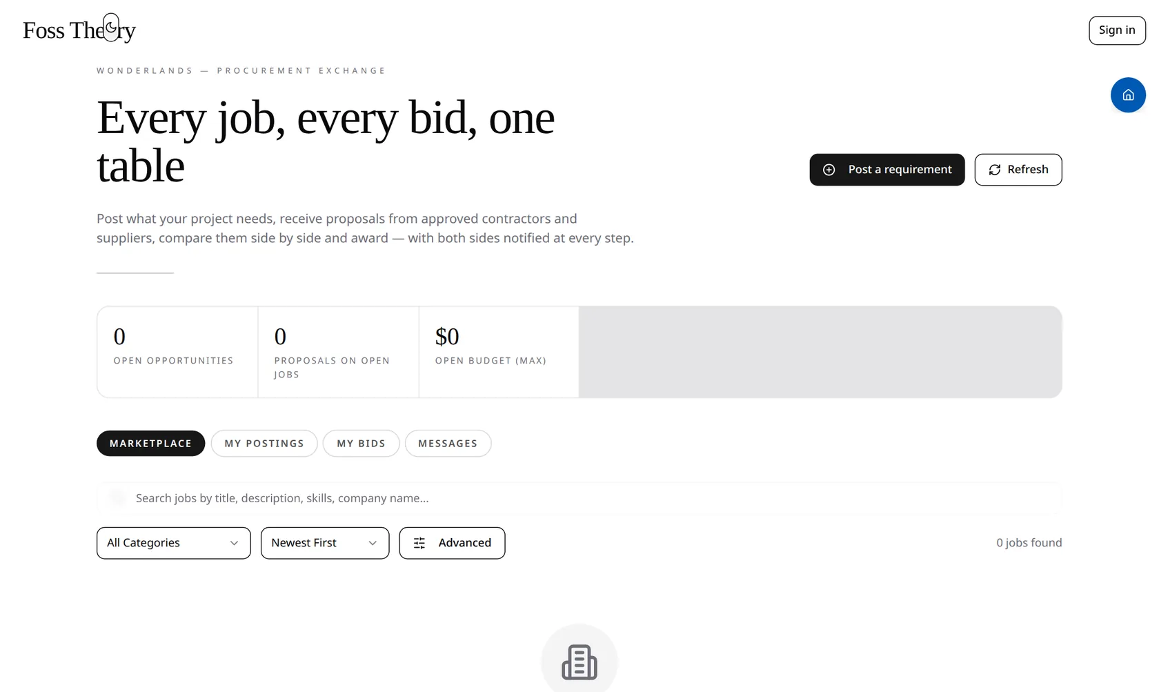 Procurement, live